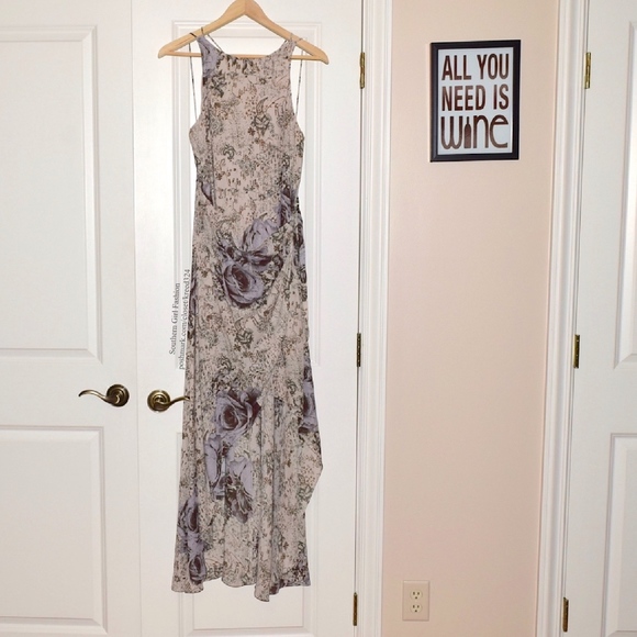 Free People Dresses & Skirts - FREE PEOPLE Party Dress Intricate Long Draped Gown